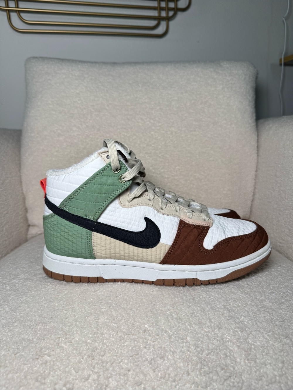 Nike Dunk High Next Nature - Summit White/Brown